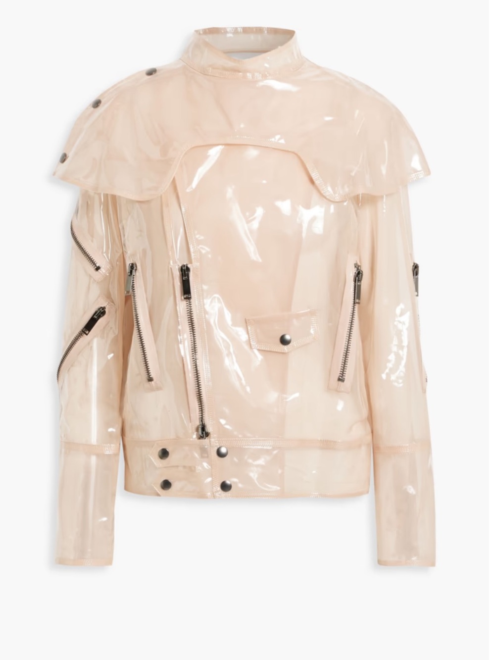 Valentino Garavani Vinyl Biker Jacket